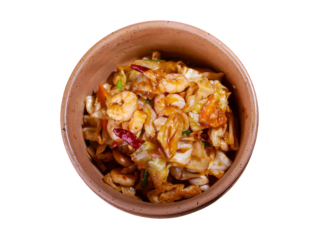 Acılı lahana salatası karidesli - Rao China Çankaya